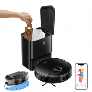 Liectroux M70 Pro Lidar Robot Süpürge, Kendi Kendini Boşaltan Toz Haznesiyle, Çok Katlı Harita Saklama, Seçilebilir Oda Temizliği, Yasaklı Bölgeler, Kaldığı Yerden Devam Etme Temizliği, 6.5KPa Emiş Gücü, Vakum ve Paspas Kombinasyonu, Halı Tanıma ve Güç Artırma Teknolojisi, 3200mAh Pil, 175 Dakika Çalışma Süresi, 3L Toz Torbası, 60 Günlük Zahmetsiz Kullanım