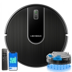 LIECTROUX N7S-U Robot Süpürge ve Islak Mop Kombinasyonu, Akıllı Haritalama, WiFi Uygulaması ve Uzaktan Kumanda, 6Kpa Emiş Gücü, Fırçasız Motor, Alexa ve Google Asistan ile Uyumlu, Evcil Hayvan Tüyleri, Halı ve Sert Zeminler İçin İdeal